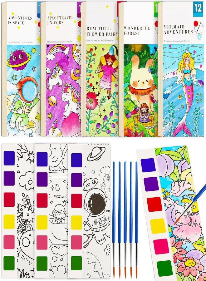 FQKIOMY Water Coloring Book,Paint with Water Books for Kids Ages 3-5,Watercolor Painting Book for Toddlers 4-6,Creative Arts and Crafts & Airplane Travel Essentials for Boys Girls(5 PCS) - Image 1